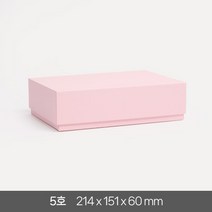 고급 선물 상자 5호 답례품 싸바리 패키지 기프트 포장 무지 국산 케이스, 핑크 1개