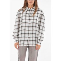 Alberta Ferretti PLAID CHECKERED 셔츠 위드 더블 BREAST 포켓 A020666341002