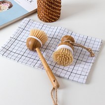 TPE 우드 키친 브러쉬 2type 설거지 수세미 주방 브러쉬, 소