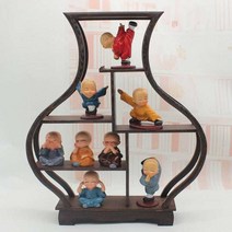 제사용병풍 미니병품 간편제사용병풍 제사병풍 미니 차 플레이 화면 점토 입상 새로운 쿵푸, 네 개의 아니오 + 연꽃 + 조용한 말 + 부처에