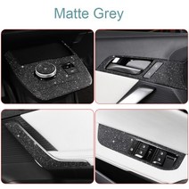 자동차 랩핑지 시트지 스티커 창문 컨트롤 내부 도어 기어 패널 장식 보호 필름 MG 4 전기 뮬란 2023-2025 LHD RHD 액세서리, [04] Matte Gray LHD