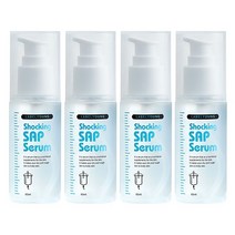 라벨영 쇼킹수액세럼 4개 물광 주름개선 미백 수분, 1set