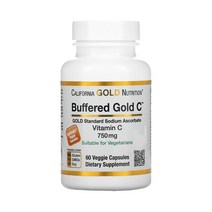 캘리포니아 골드 뉴트리션 버퍼드 비타민C 750mg 60정 2병 buffered 아스코르브산 나트륨 베지캡슐