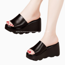 8cm 통굽 슬리퍼 사무실화 빅 키높이 오피스화 선생님 미용실 210 -265 size