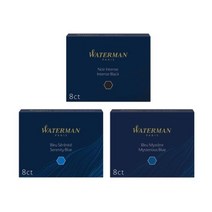 워터맨 카트리지 8ct 고급펜 만년필 잉크 고급필기구, 엘림헬스케어81 본상품선택, 엘림헬스케어81 Serenity Blue, 엘림헬스케어81 본상품선택