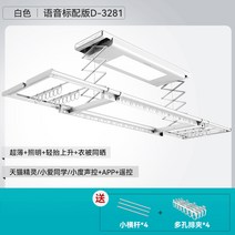 자동 미니 스텐 베란다 행주 대형 굿 마담 전동 빨래건조대 히든폴딩 스마트 리프트 쿨링, 01 D3281화이트지능 제어 업그레이드대화면