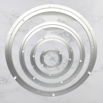 회전테이블 알루미늄 합금 회전 베어링 중식당 원형 식탁 턴테이블 회전판, 400