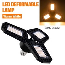 방폭등 LED 내압 산업용 차고 램프 E27 스포트 라이트 변형 가능한 천장 조명 220V 샹들리에 산업 창 고 베이, Warm White_40W E27-E26