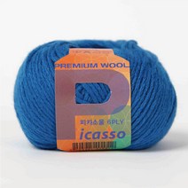 [슬로우플로우] 피카소울6ply 30g [보풀이 최소화된 울털실], 47 아쿠아블루