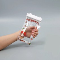 ZZJJC 핸드폰 방수케이스 수영공용 방수케이스 방진 밀폐 잠수케이스, 투버튼 딸기걸-크로스 가능, 하나를 사면 하나를 더 준다[스타일링 선물하기] 고객