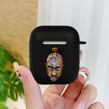에어팟 프로2 무선 충전 케이스 거치대랩퍼 투팍 2Pac Makaveli 케이스 Apple airpods 1 2 Clear For Pro, 04 2Pac_02 For AirPods 2