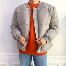 [4컬러] 노카라 남녀공용 숏패딩 점퍼