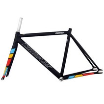 자전거 프레임 탄소섬유 카본 TSUNAMI 700c 6061-T6 알루미늄 픽시프레임, 검정, 중국, 52CM
