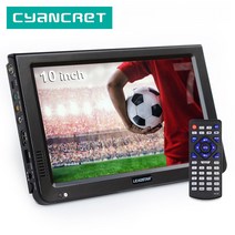 HD LCD LED 스마트tv 스텐드형 자가설치 텔레비전10 인치 휴대용 디지털 Tv 및 아날로그 미니 소형 자동차, 04 ATSC