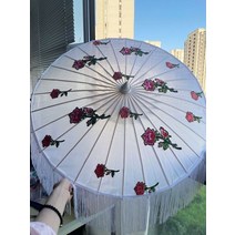 82cm hanfu 기름을 바른 종이 우산 비 여성 사진 소품 비 증거 리본 골동품 술 우산 팬 paraguas 파라솔