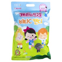 캐리와 친구들 비타C 1000정 2개 비타민C 복숭아맛