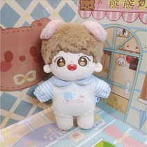 목화 솜 인형 20cm 토끼 돼지 귀 아이돌인형 몸체 몸통 뚱뚱 솜깅이 솜뭉치 인형옷, 20cm (스켈레톤), 돼지 보보 + 코끼리 수트