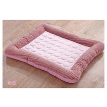 강아지 드라이룸 개를 위한 냉각 패드 침대 고양이 강아지 새끼 시원한 매트 애완 동물 담요 아이스 실크, 01 Pink cooling_01 S 45x35cm