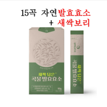 탄수화물 분해효소 지방 분해 발효효소 15곡물 새싹보리 분말 가루 아밀라아제 프로테아제 친환경 소화 효소제 스틱, 1박스(30포/1개월분)