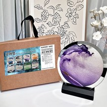 재니야 우주 모래 액자 거울 프레임, C 퍼플 골드