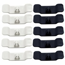 우물 콘센트 선정리 클립, 화이트 5개+블랙 5개