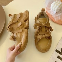 여자 운동화 방한화 발편한 키높이 통굽 데일리 플랫 수제화