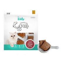 고양이 영양 간식 더캣츠 냥바 미니 연어살 300g, 8개