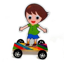 위withh_보드 타기 놀이 만들기 5개묶음 만들기수업재료 공작시간 미술교구 유치원 용교구 만들기패키지♥withy, ♥withyou!