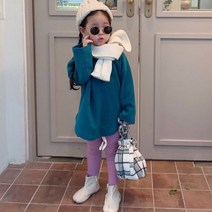 느엘 유아용 주니어용 도톰피치기본긴팔티