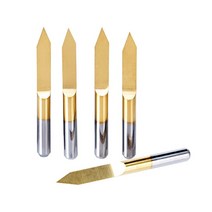 pcb 금속 절단 가공10pcs 3.175 1/8 조각 커터 V 모양 티타늄 밀링 PCB 비트 CNC 라우터 도구, 37 3.175x90x0.2