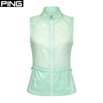 핑 핑(PING) 골프웨어 민트 여성 뒷플리츠 점퍼 베스트 121B1JV455_MT