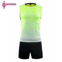 배구유니폼 2020 배구 세트 유니폼 민소매 셔츠 반바지 남성 여성 배드민턴 셔츠 팀, 6804 여성 녹색, l, 6804 Women green+L