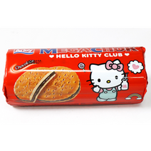 알루이 메가촉헬로키티 클럽 초코향 / 캐릭터간식 크림샌드, 9개, 180g