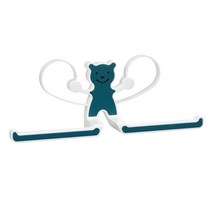 벽 마운트 저장고 옷걸이 스태커 랙 펀치 프리 타월 홀더 주최자, 파란색
