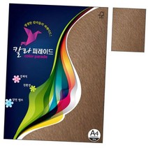 칼라퍼레이드 칼라색지 15 고사리색 A4 160g 10매 1권 용지 프린트, 단품, 색상:[색상]본상품