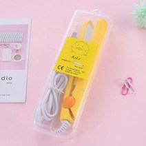 물결 판 고데기 남자 매직기 아이언 미니 plancha de cabello 휴대용 ​​헤어 스트레이트너 미니 헤어 스트레이트닝 컬링 플랫 언 고속 가열 헤어 스타일링 도구, 노란색, 영국