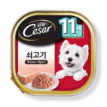 시저캔-시니어용(11세이상)/ 주식캔 시져캔 강아지캔, 11세이상 닭고기