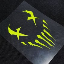 악마 발톱 스크래치 스티커 퀵보드 바이크 데칼 스티커, 악마발톱-M, 블루