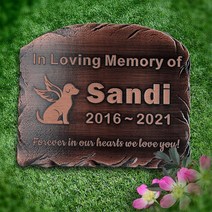묘비석 애완동물 반려견 반려묘 아크릴 애완 동물 기념 돌 묘비 맞춤형 기억 개 고양이 새 야외 정원 현관