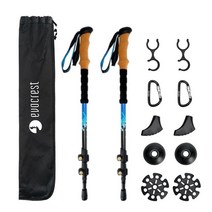 카본 패스트락 등산스틱 카본등산스틱, 푸른색135cm x 2p