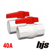 HJS PVC 일반형 콤팩트 볼밸브 40A (소켓형) 40mm, 1개