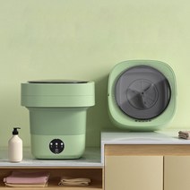 요우니접이식 미니세탁기 속옷 양말 수건 초소형 휴대용 세탁기, 핑크 세탁기   탈수   블루라이트