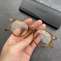 클래식 원형 뿔안경테 제임스딘 로다주 투톤컬러
