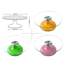 강화유리 케이크 돌림판 회전판 베이킹 30cm 지름, 1개