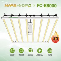 실내수경 원예 재배 온실mars hydro fc-e 8000 sunlike led 성장