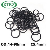 고무오링 패킹 실리콘 오링 고무링 O-링 CS 4mm OD14-98mm NBR 고무 오일 씰 자동차 가스켓, 43 62mm x 4mm 10pcs_01 4 mm