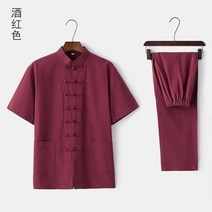 공연복 아버지 면린넨 배기 젊은 남성 빅사이즈 프리미엄 심플 간지나는 반팔 여름옷 남자 스타일리쉬 미드 321652909
