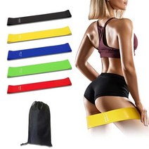 가정용 레그프레스 파워 머신 발판 멀티홈짐 헬스기구 저항 밴드 5가지 피부 친화적, 가방 포함 5가지 색상