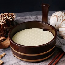 한일 편수 모밀판 메밀 모밀 소바 그릇 접시 밤색