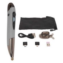 무선 펜 마우스 충전식 발광 무소형 휴대용 블루투스 2.4g 듀얼 모드 PC 노트북용 신제품, GRAY